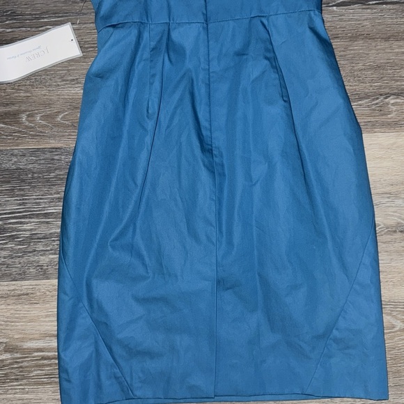 J. Crew Formal Cocktail Blue Strapless Mini Dress - Size 2P - Picture 5 of 10